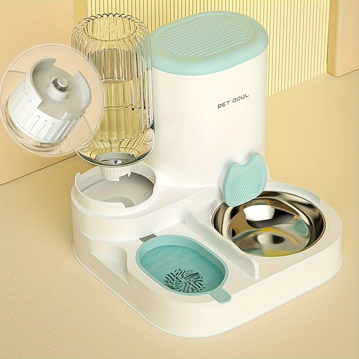 Automatic Cat Feeder & Water Dispenser (2-in-1)-1