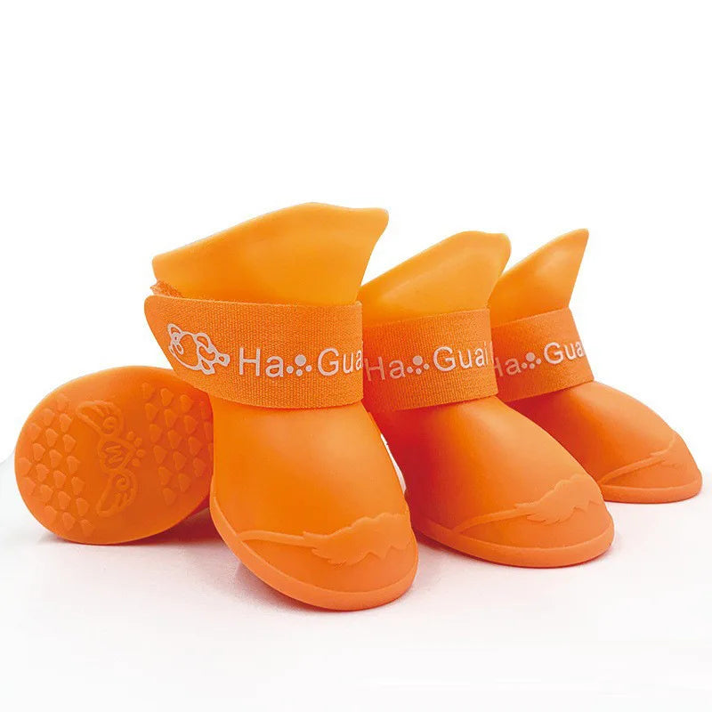 Chaussures de pluie en silicone pour animaux, anti-salissures, antidérapantes, imperméables, souples, pour petits chiens, chats et Teddy.