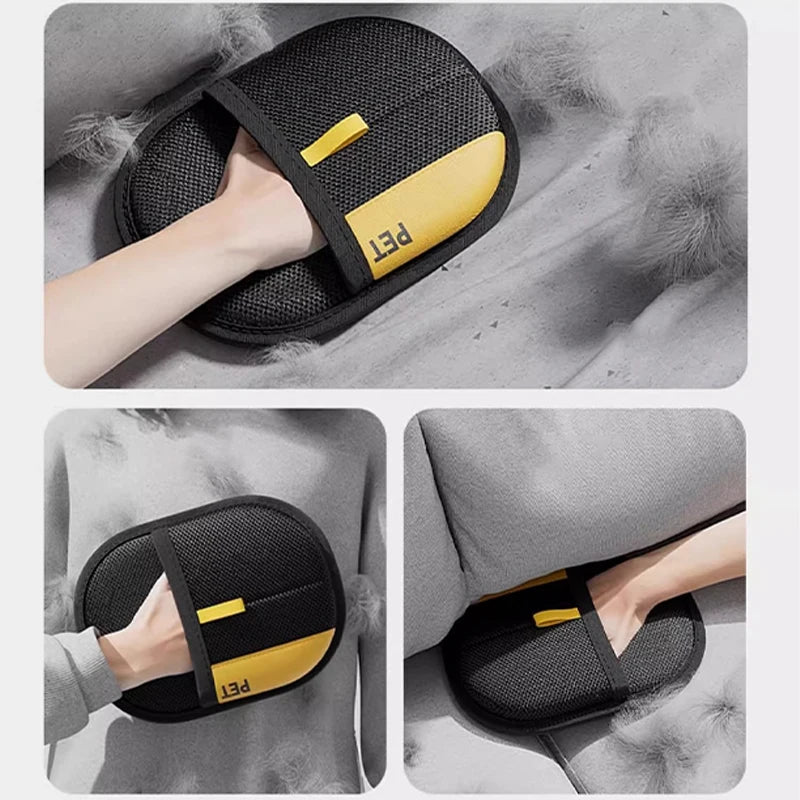 Pet Hair Cleaning and Collection Gloves Pet Double-Sided Multi-Functional Grooming Glove Tool Reduce the Pressure of Pet Ownership
