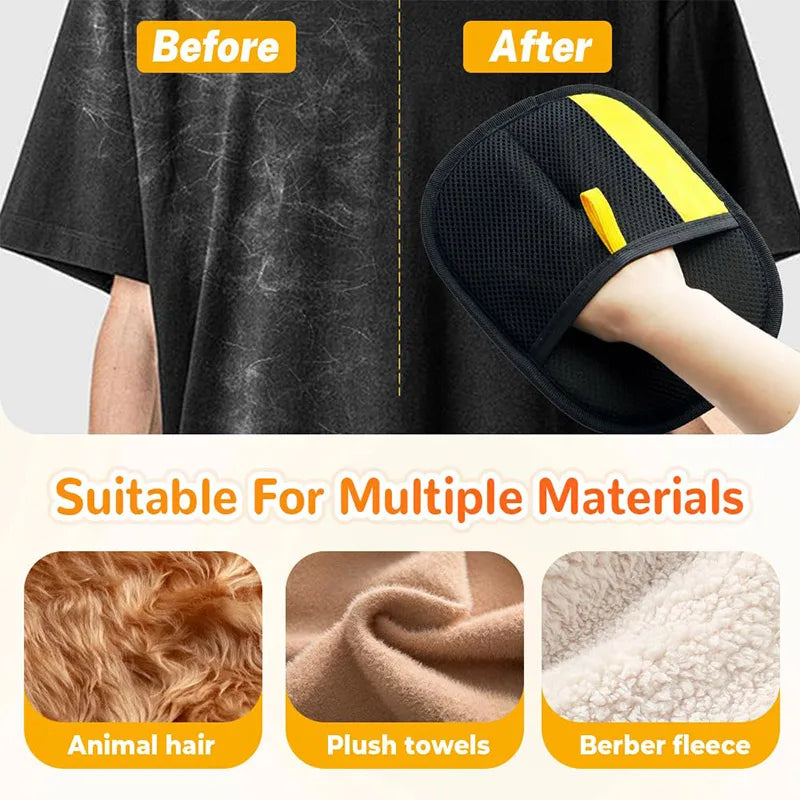Pet Hair Cleaning and Collection Gloves Pet Double-Sided Multi-Functional Grooming Glove Tool Reduce the Pressure of Pet Ownership