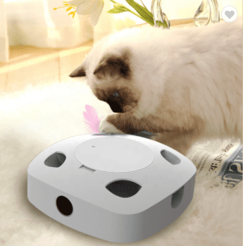 Electric Feather Cat Stick Toy-1
