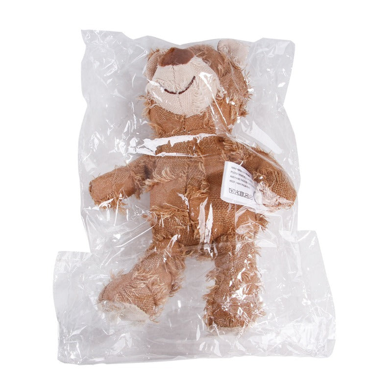 Plush Teddy Bear Sound Toy Interactive Dog Toy Teeth Grinding and Cleaning Bite-Resistant Stress Relief Toy Pet Supplies