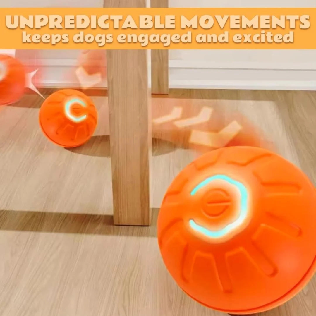 Jouet pour animaux à gravité, balle électrique intelligente à rebonds pour chiens et chats