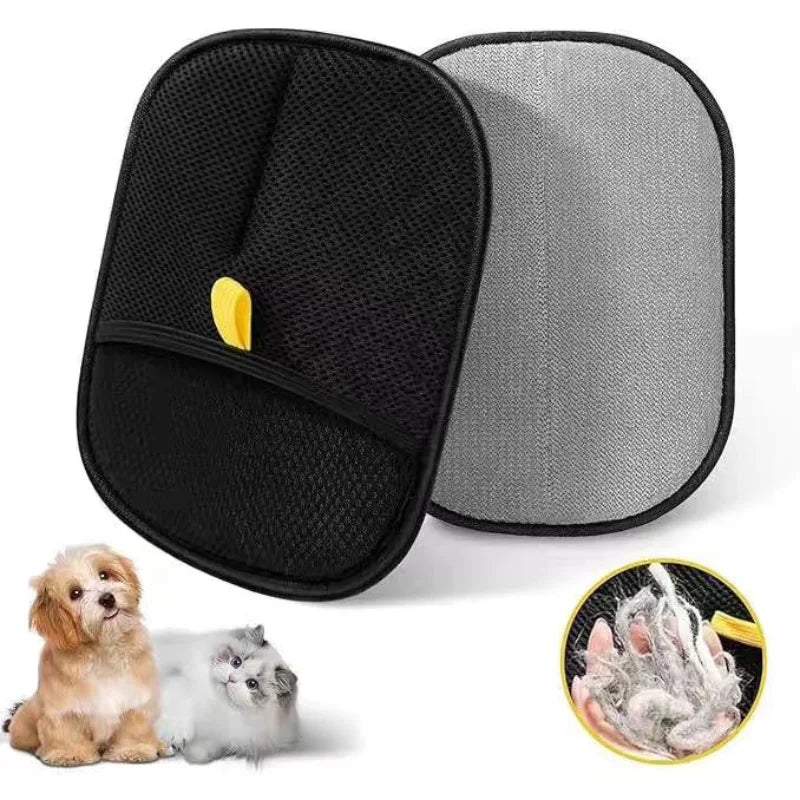 Pet Hair Cleaning and Collection Gloves Pet Double-Sided Multi-Functional Grooming Glove Tool Reduce the Pressure of Pet Ownership