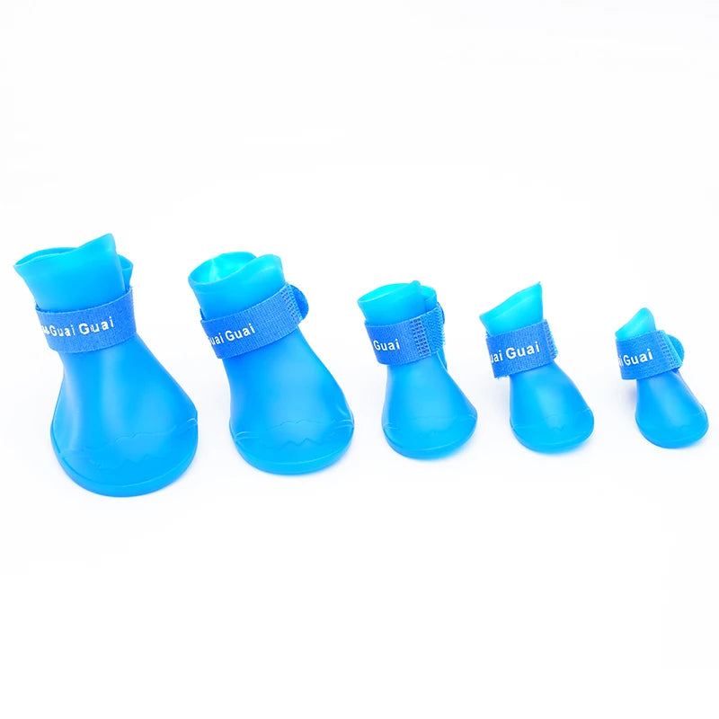Chaussures de pluie en silicone pour animaux, anti-salissures, antidérapantes, imperméables, souples, pour petits chiens, chats et Teddy.