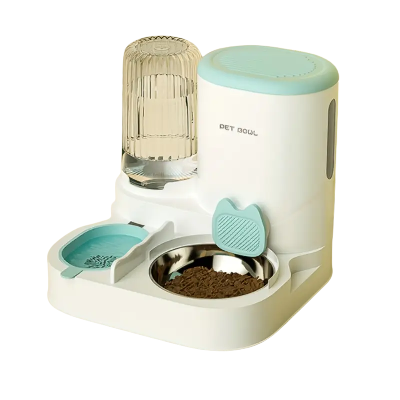 Automatic Cat Feeder & Water Dispenser (2-in-1)-0